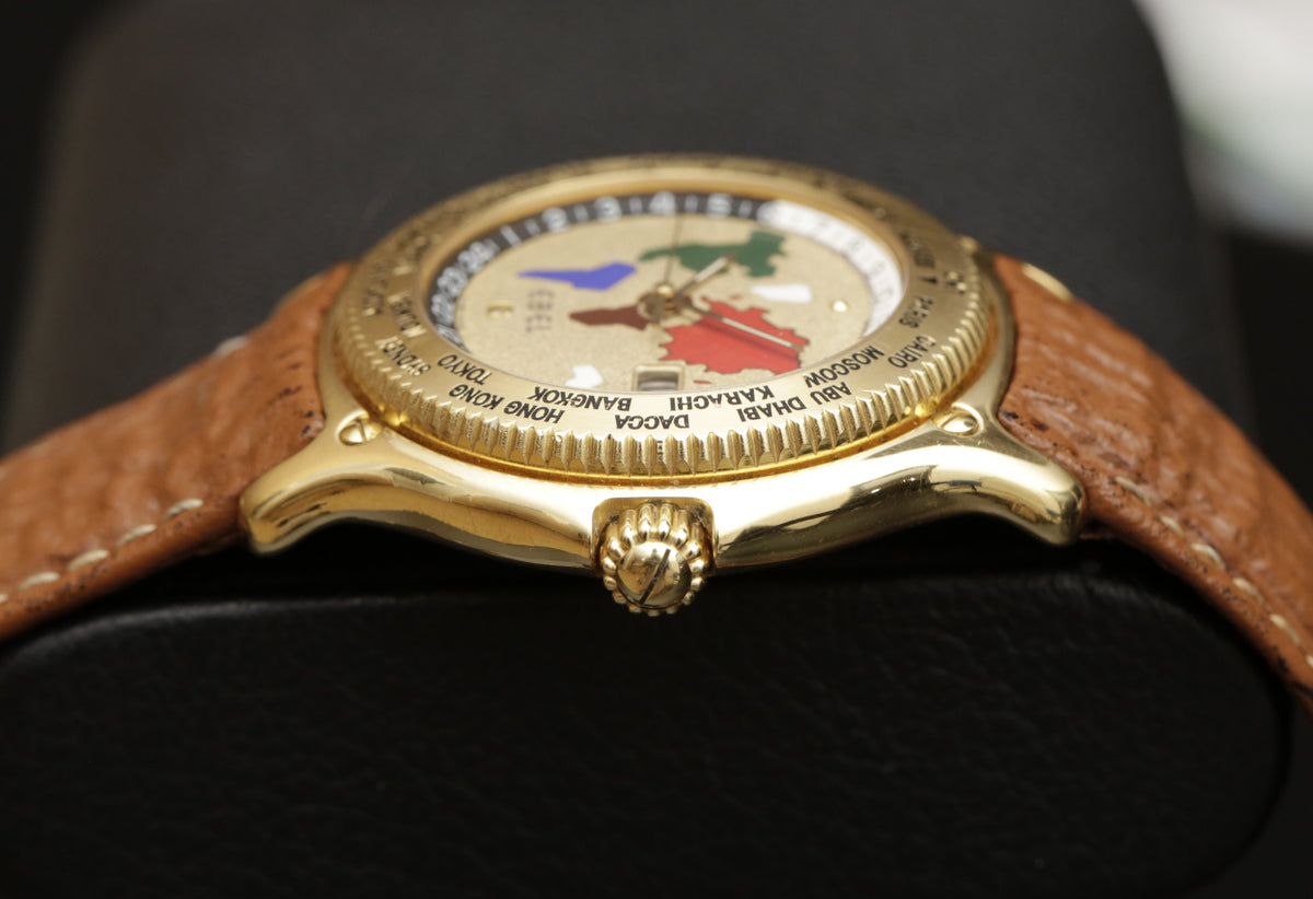 Ebel Voyager World Time 8124913 Enamel
