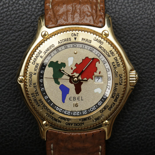 Ebel Voyager World Time 8124913 Enamel