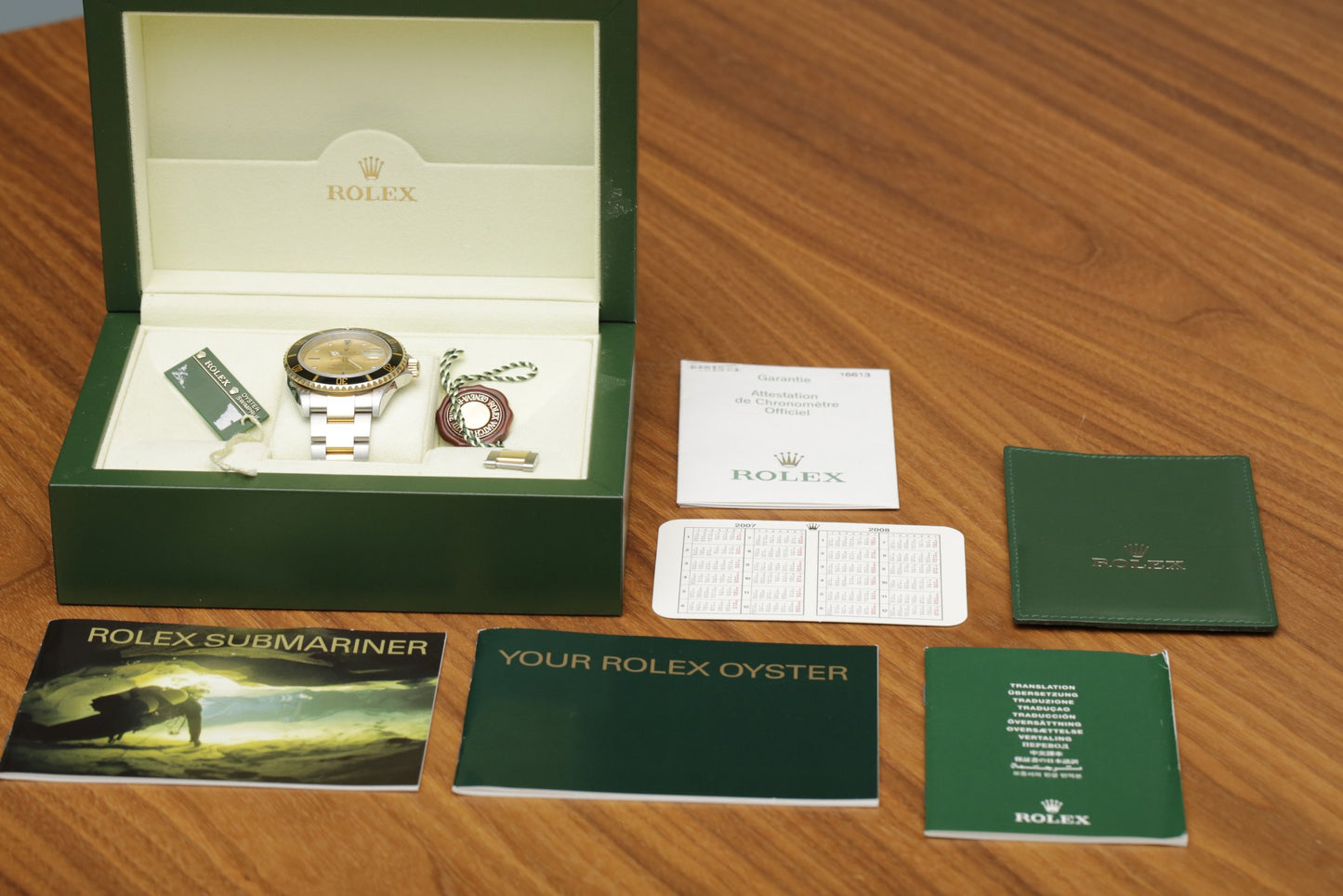 Rolex Submariner 16613 Champagne Serti