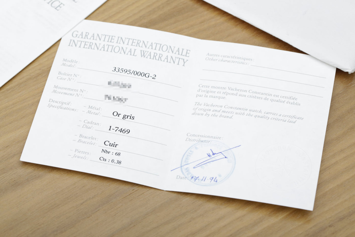 Vacheron Constantin 33595