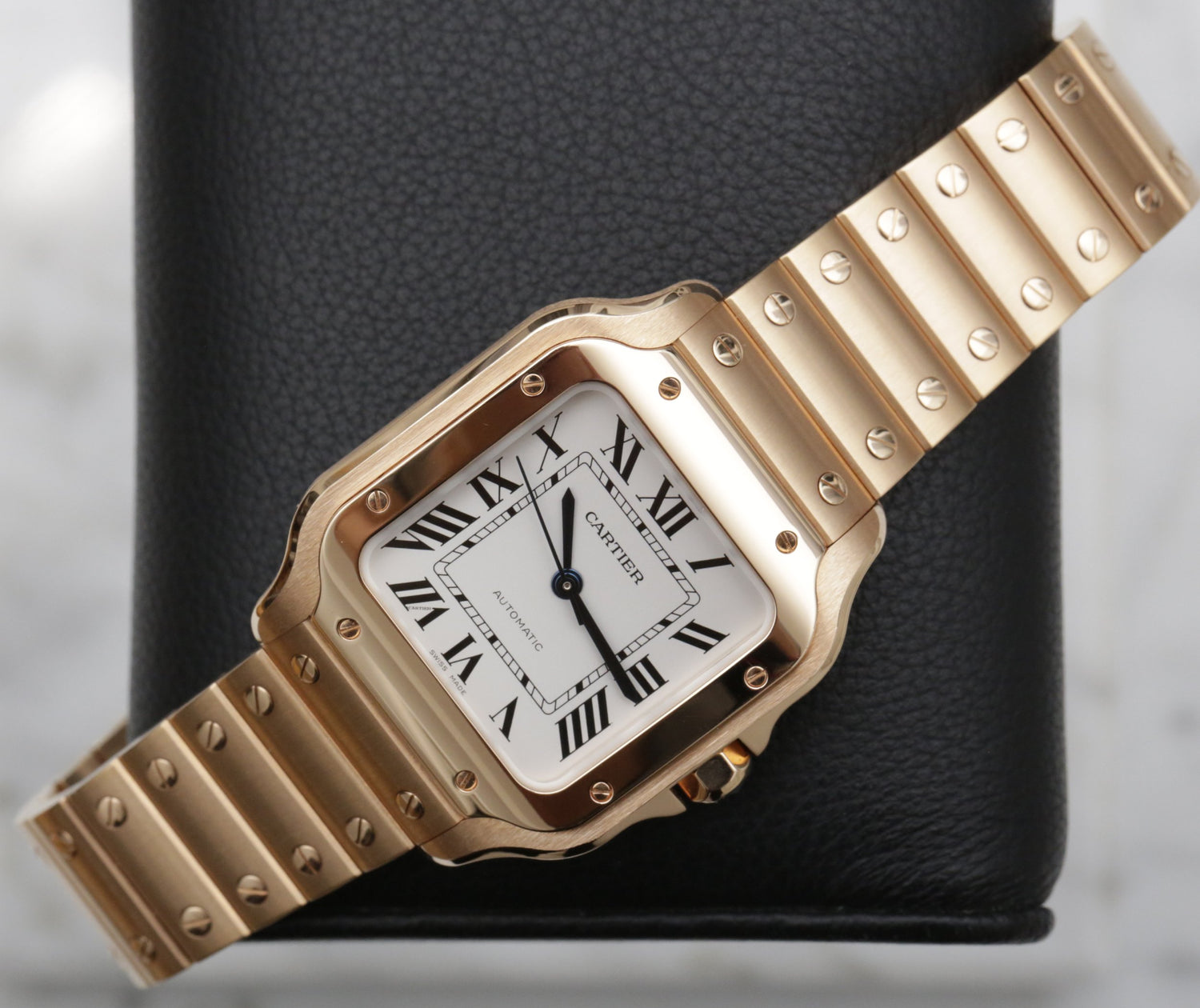 Santos de Cartier Medium Model Automatic 35 mm Rose Gold, Cartier